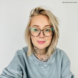 Yomary Grün-Braun Cateye Brille5