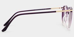 Walden Dunkellila Quadratisch Brille4