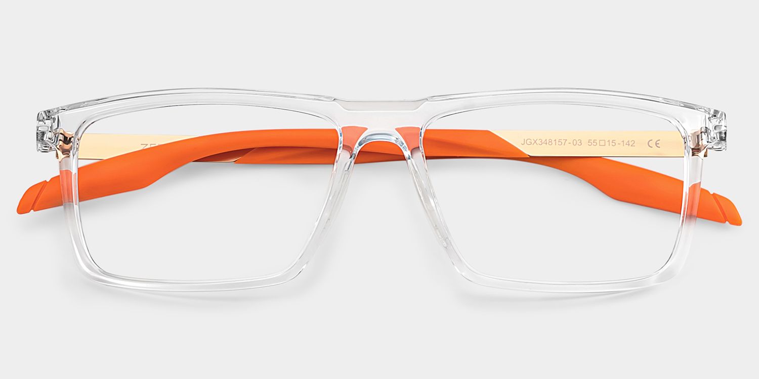 Active Klar Rechteckig Brille3