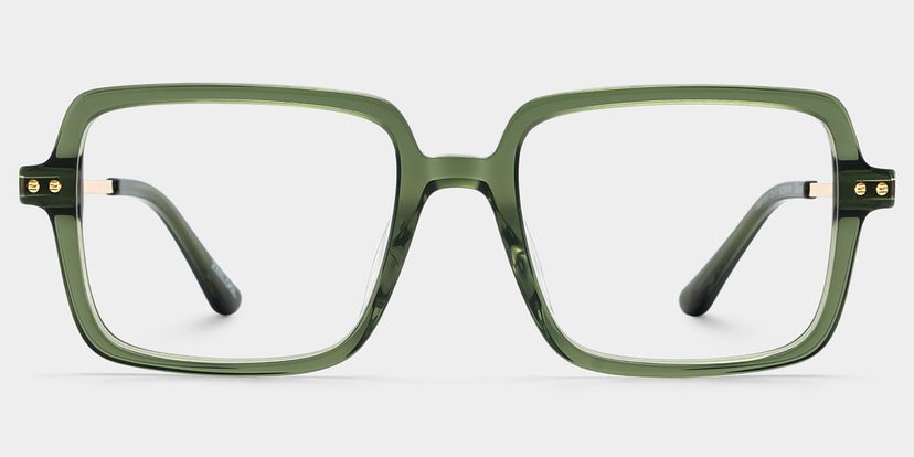 Asher Grün Rechteckig Brille