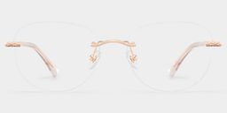 Jennifer Rosa-Gold Rund Brille2