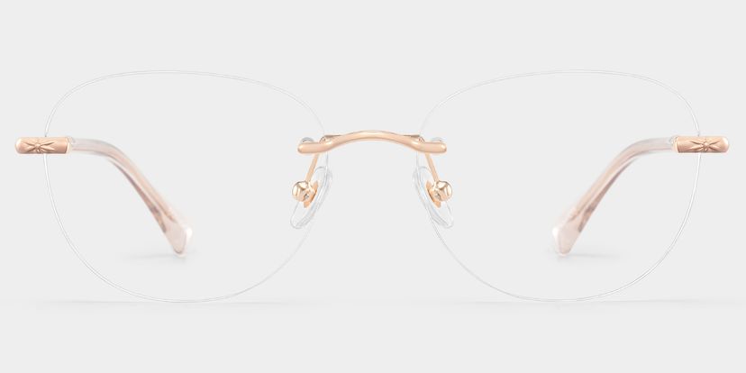 Jennifer Rosa-Gold Rund Brille