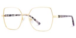 Billie Gold Geometrisch Brille4