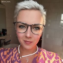 Fezell Schwarz-Weiß Rechteckig Brille9