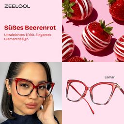 Lamar Rot Schmetterling Brille1