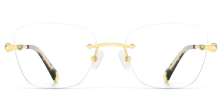 Seth Gold Rechteckig Brille