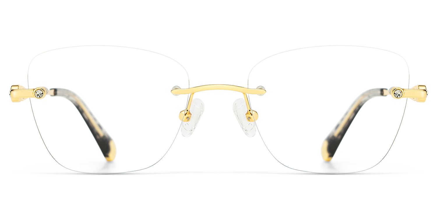 Seth Gold Rechteckig Brille0