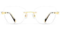 Seth Gold Rechteckig Brille0