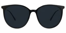 Babbage Schwarz Rund Brille0