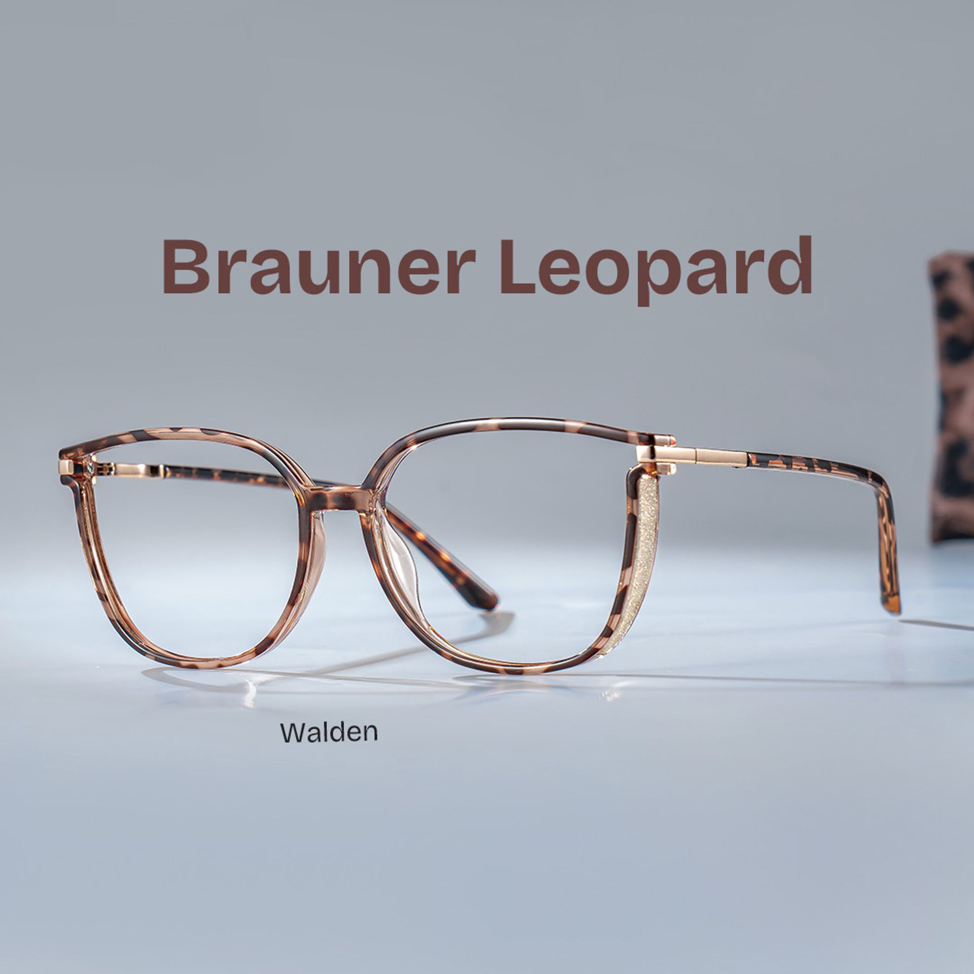 Walden Braun-Tortoise Cateye Brille0