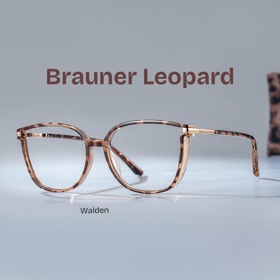 ZEELOOL Walden Braun-Tortoise Cateye Brille