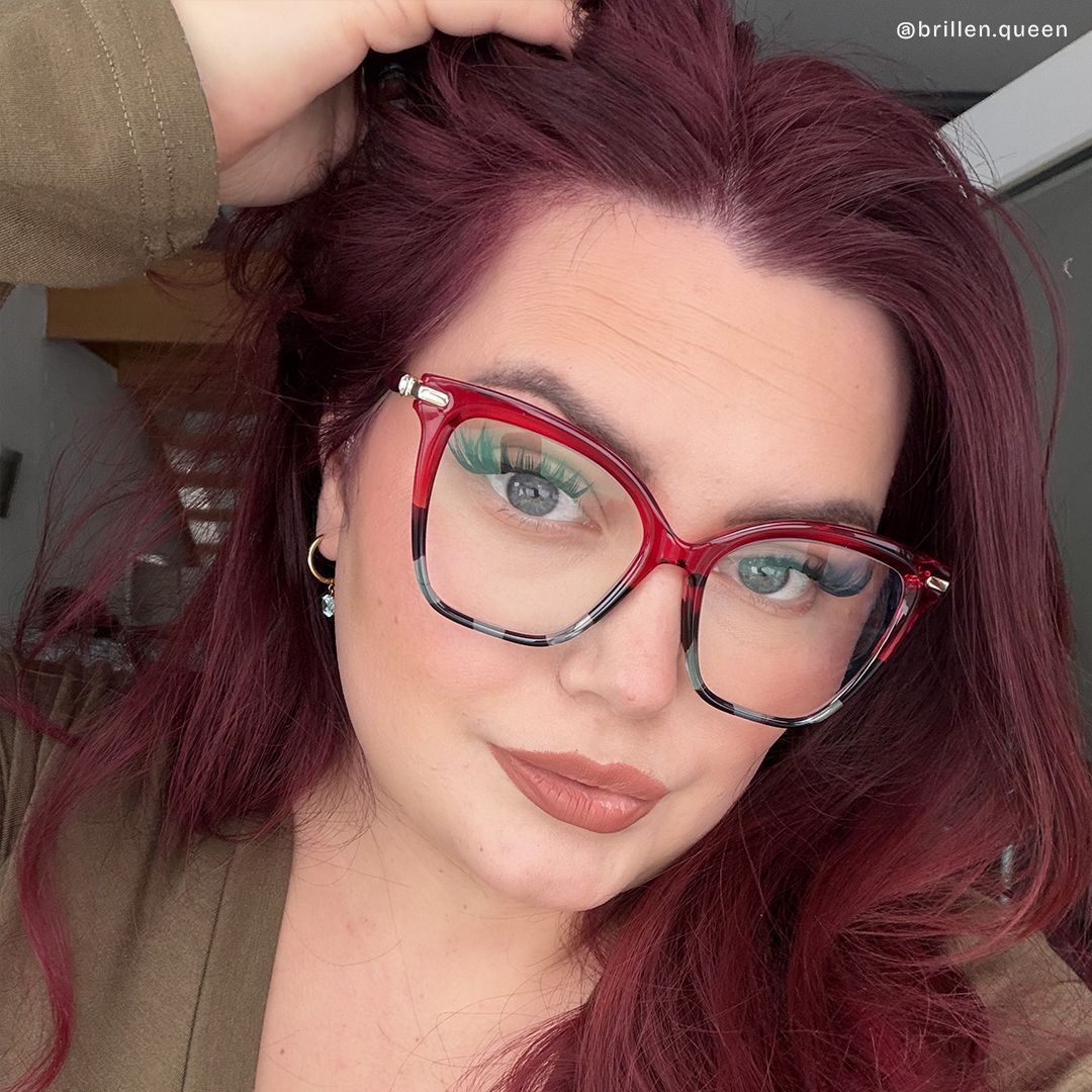 Lamar Rot Schmetterling Brille7