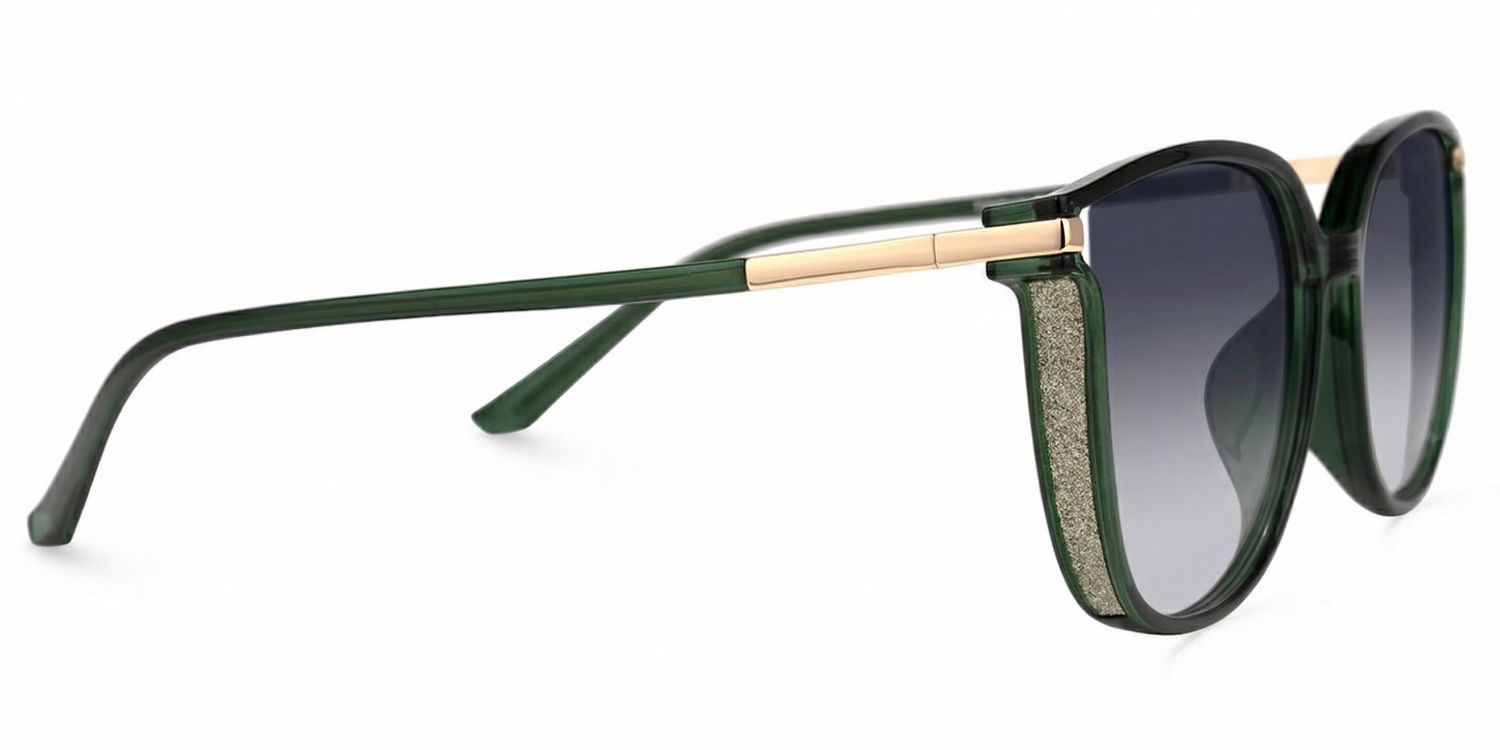 Walden Dunkelgrün Cateye Brille2