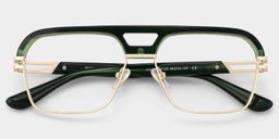 Griff Dunkelgrün Pilot Brille2