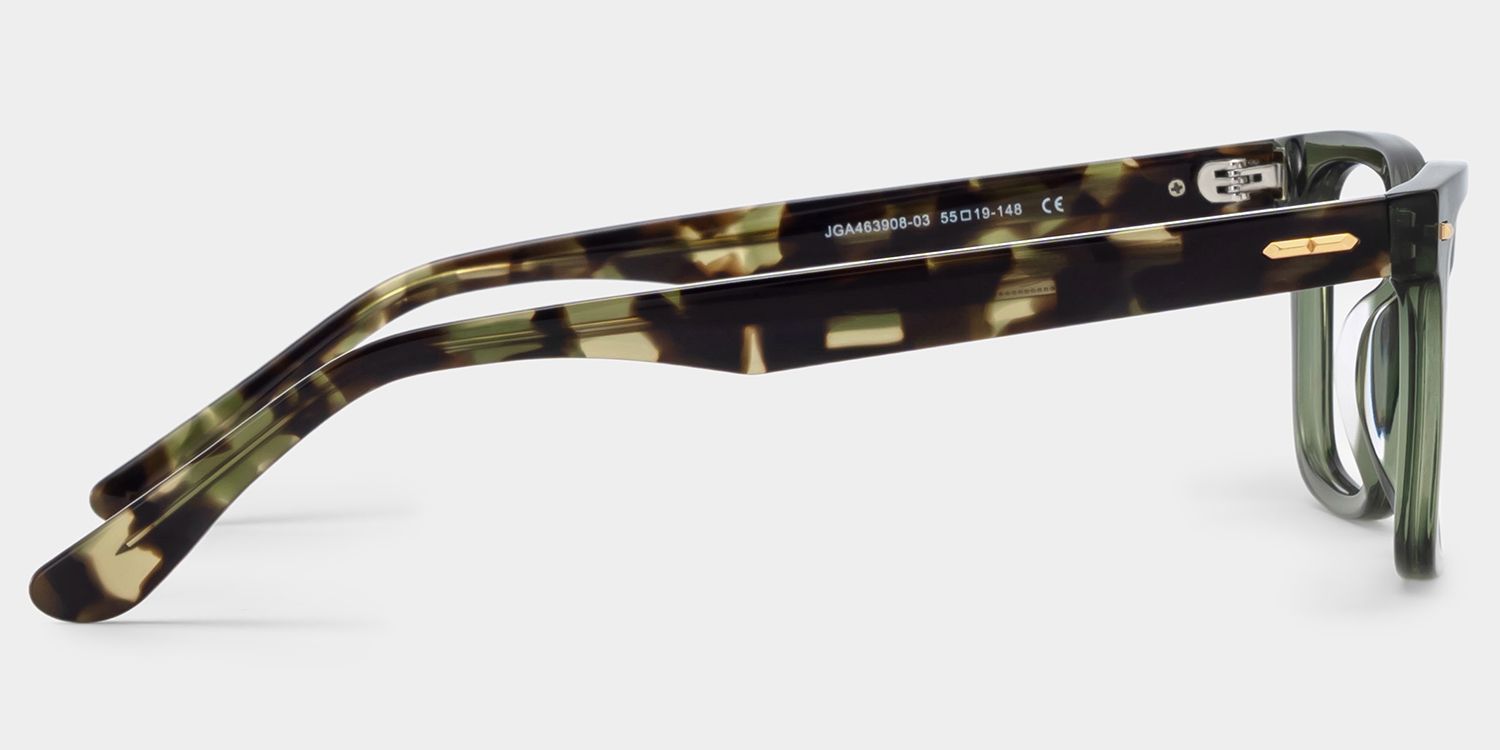 Patrick Grün Rechteckig Brille5