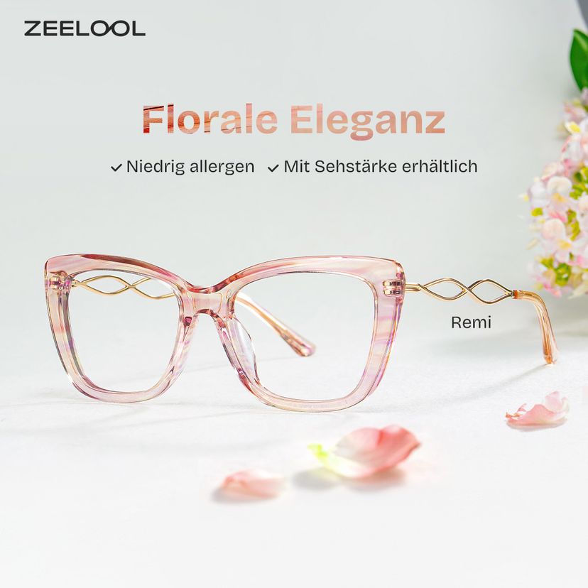 Remi Rosa Schmetterling Brille