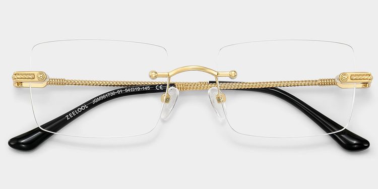 Peavy Gold Rechteckig Brille