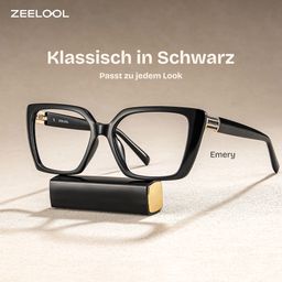 Emery Schwarz Quadratisch Brille0