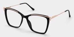 Matia Schwarz Quadratisch Brille2