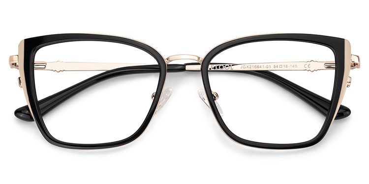 Juniper Schwarz Rechteckig Brille