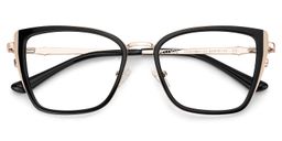 Juniper Schwarz Rechteckig Brille1