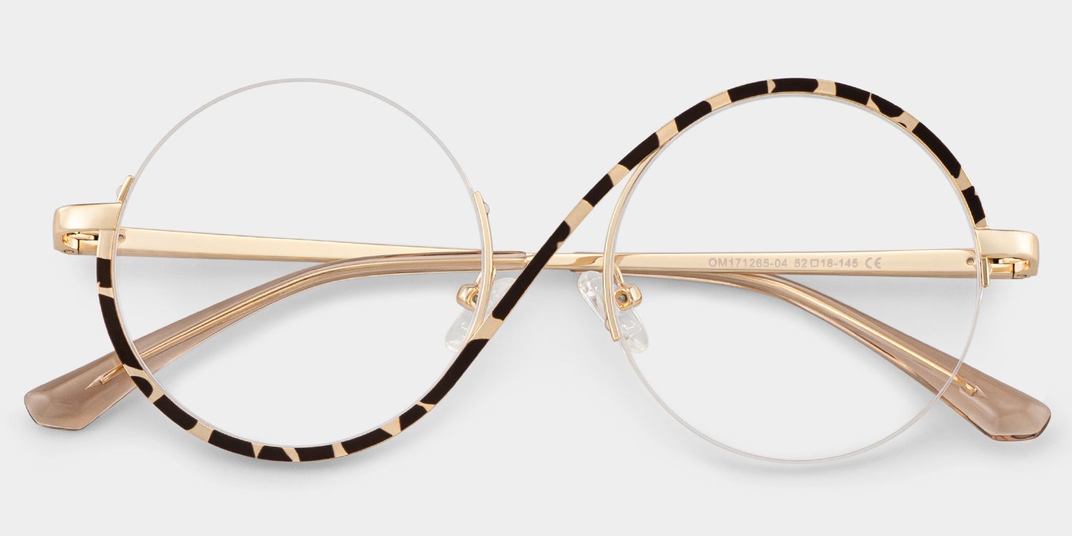 Alina Schwarz-Tortoise Rund Wicked Brille3