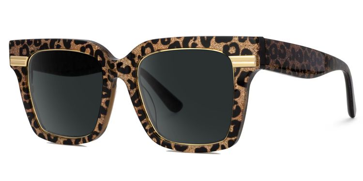 Taylor Braun-Leo Quadratisch Sonnenbrille