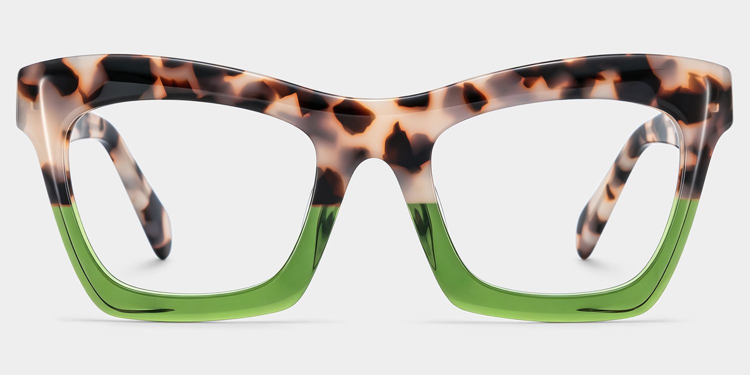 Benitez Grün-Tortoise Quadratisch Brille1