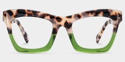 Benitez Grün-Tortoise Quadratisch Brille1