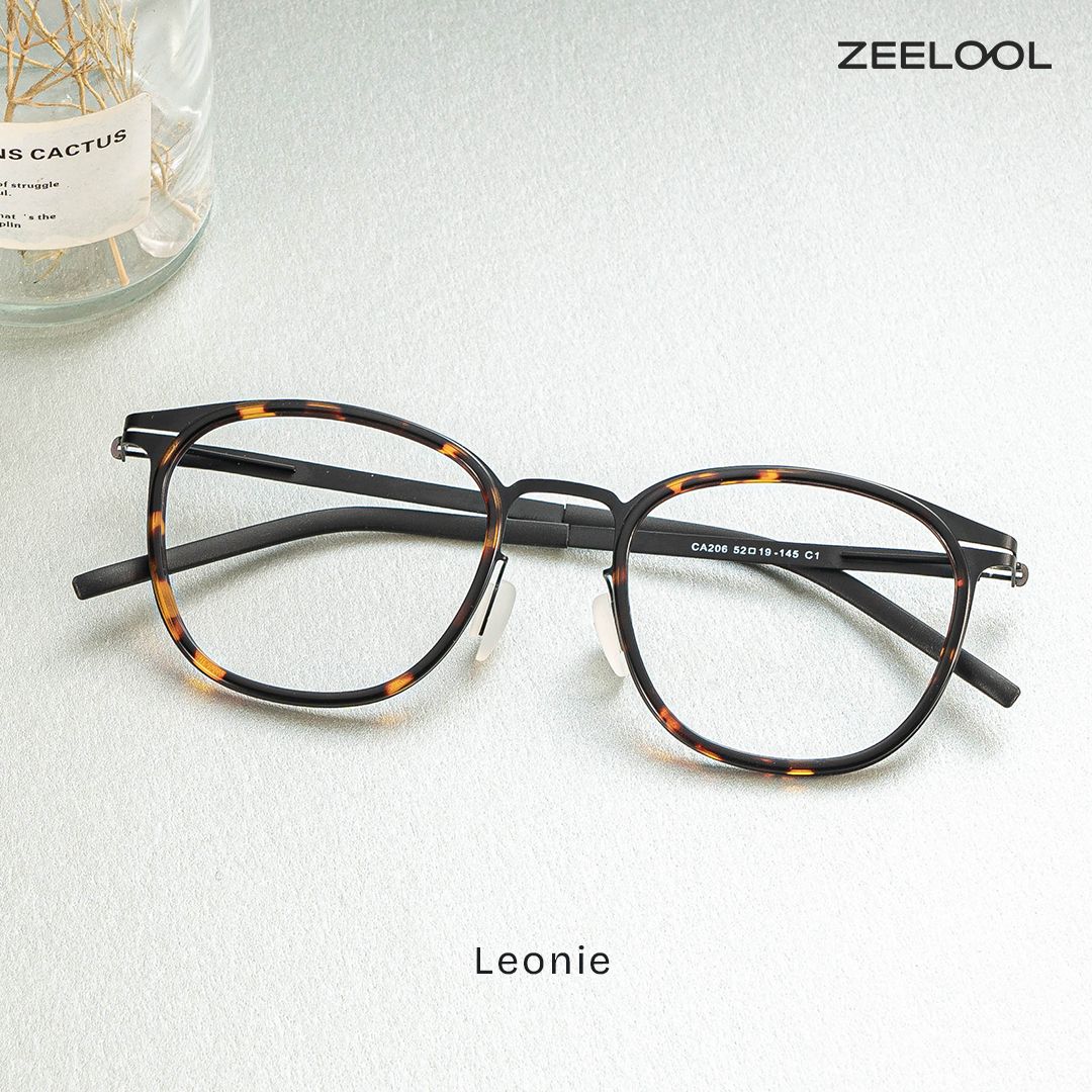 Leonie Tortoise Rund Brille1