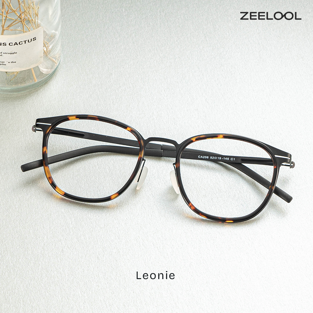 Leonie Tortoise Rund Brille1