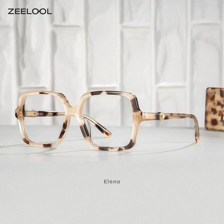 Schildpatt Quadratische Elena Brille — Klassischer Stil | ZEELOOL3