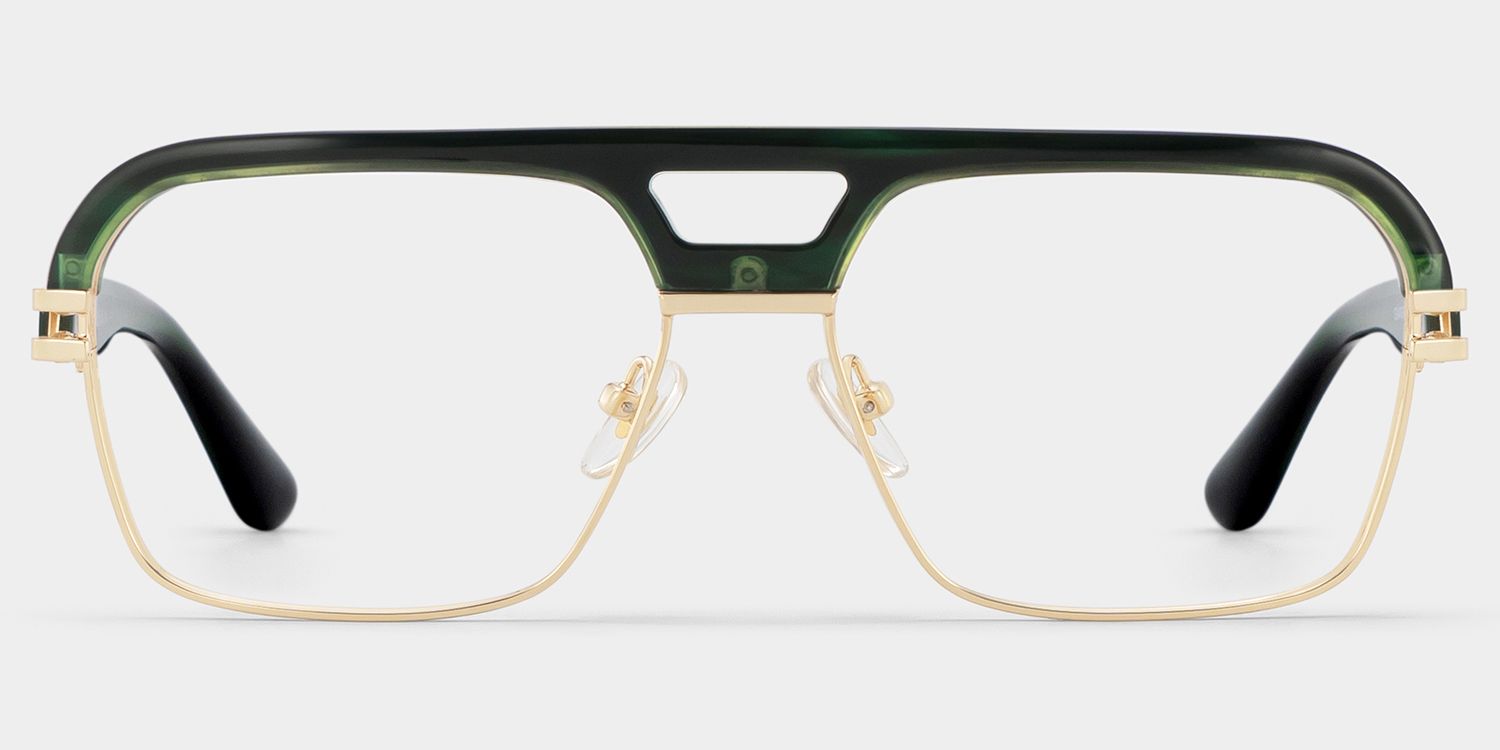 Griff Dunkelgrün Pilot Brille1