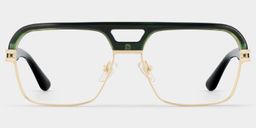 Griff Dunkelgrün Pilot Brille1