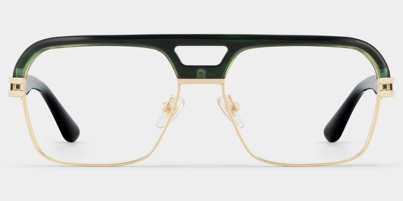 Griff Dunkelgrün Pilot Brille