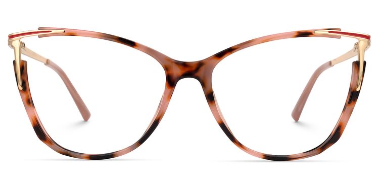 Pace Rosa-Tortoise Cateye Brille
