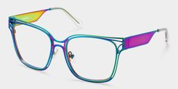 Dacarine Bunt Quadratisch Brille4