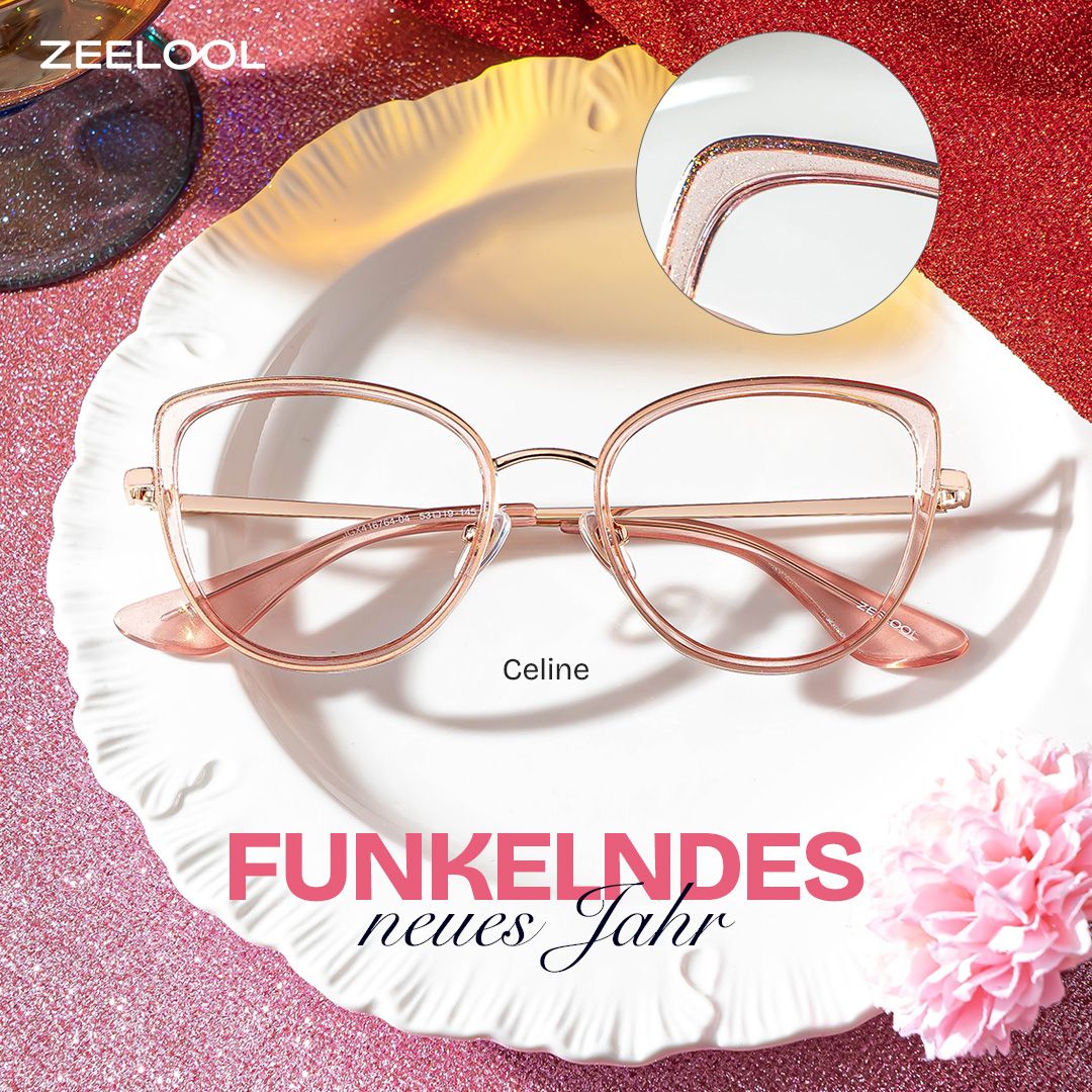 Celine Rosa Cateye Brille2