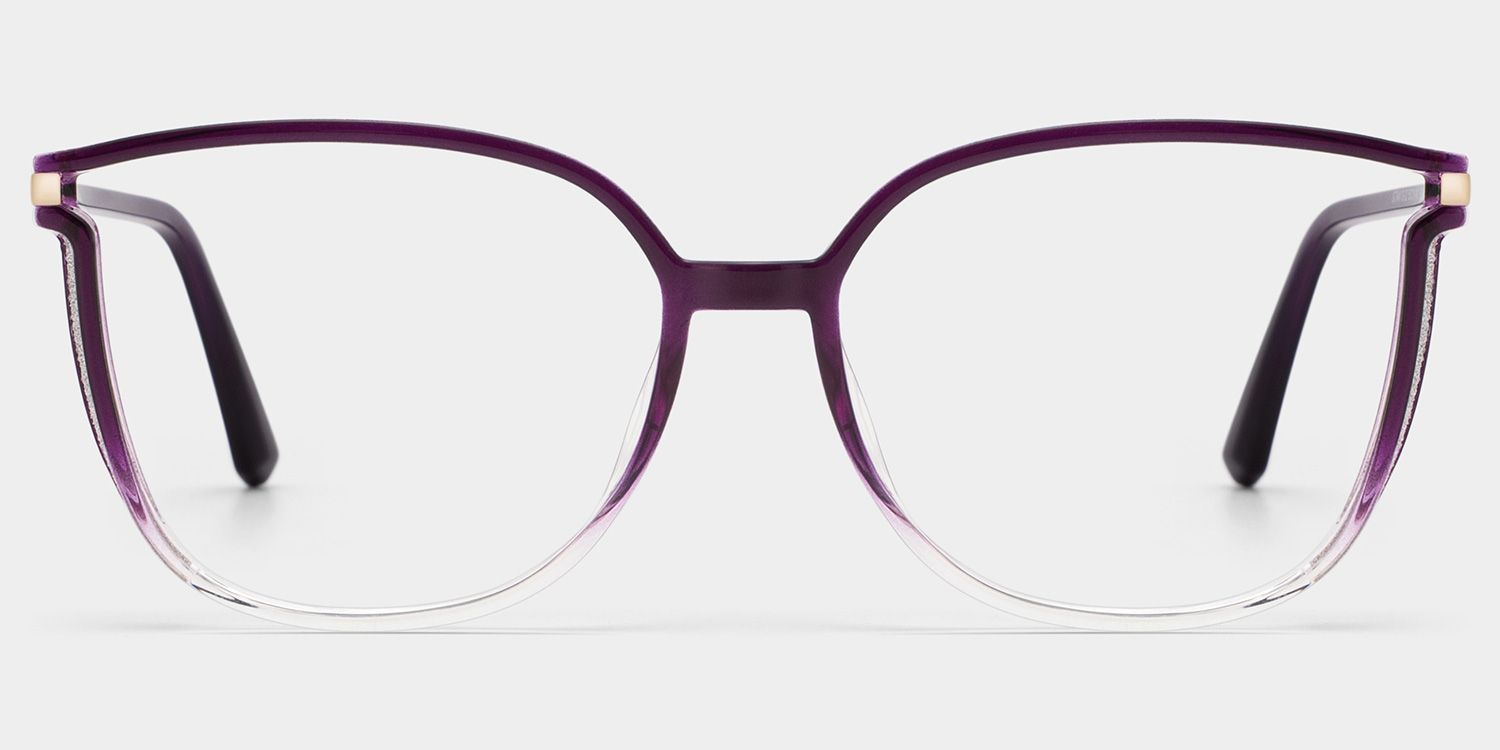 Walden Dunkellila Cateye Brille1