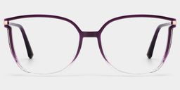 Walden Dunkellila Quadratisch Brille1