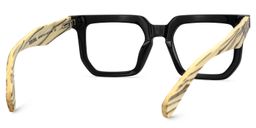 Shontay Schwarz Quadratisch Brille4