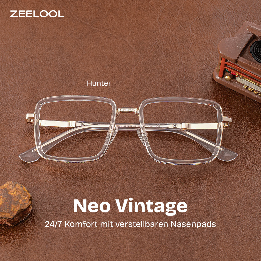 Hunter Kristall Quadratisch Brille0