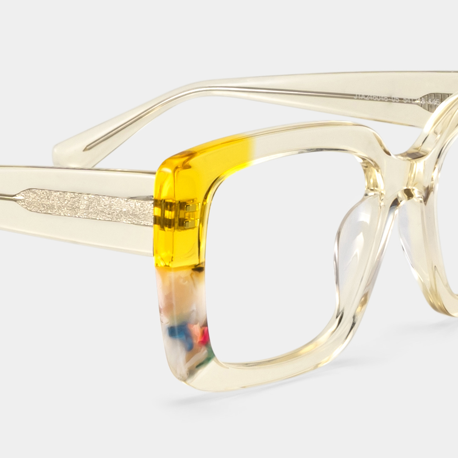 Flair Gelb Quadratisch Brille6