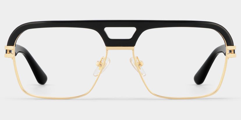 Griff Schwarz Pilot Brille