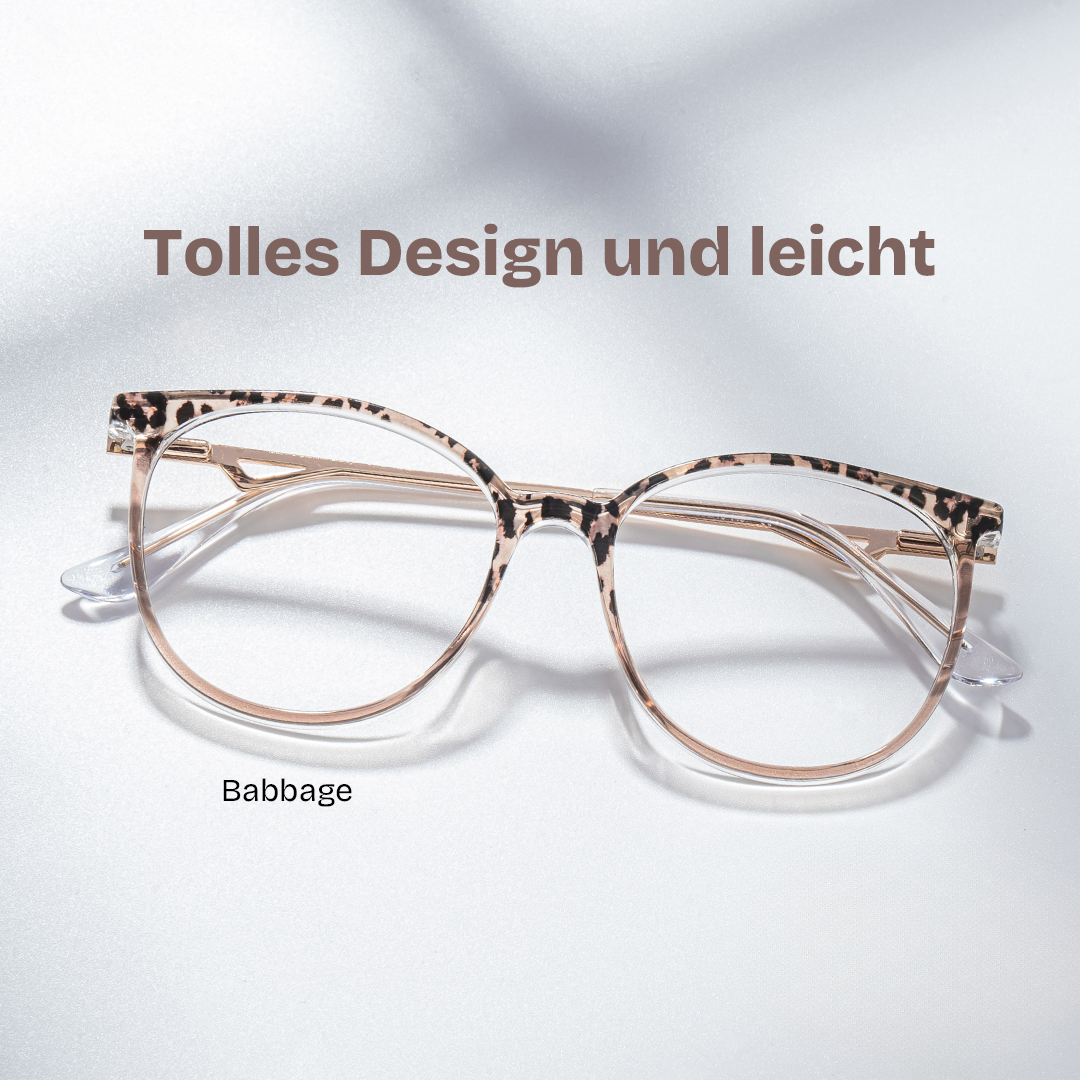 ZEELOOL Babbage Braun-Leo Rund Brille