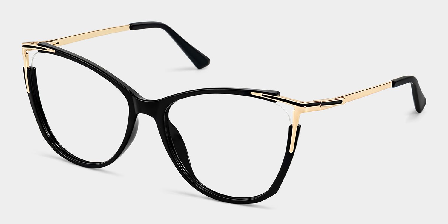 Pace Schwarz Cateye Brille3