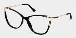 Pace Schwarz Cateye Brille3