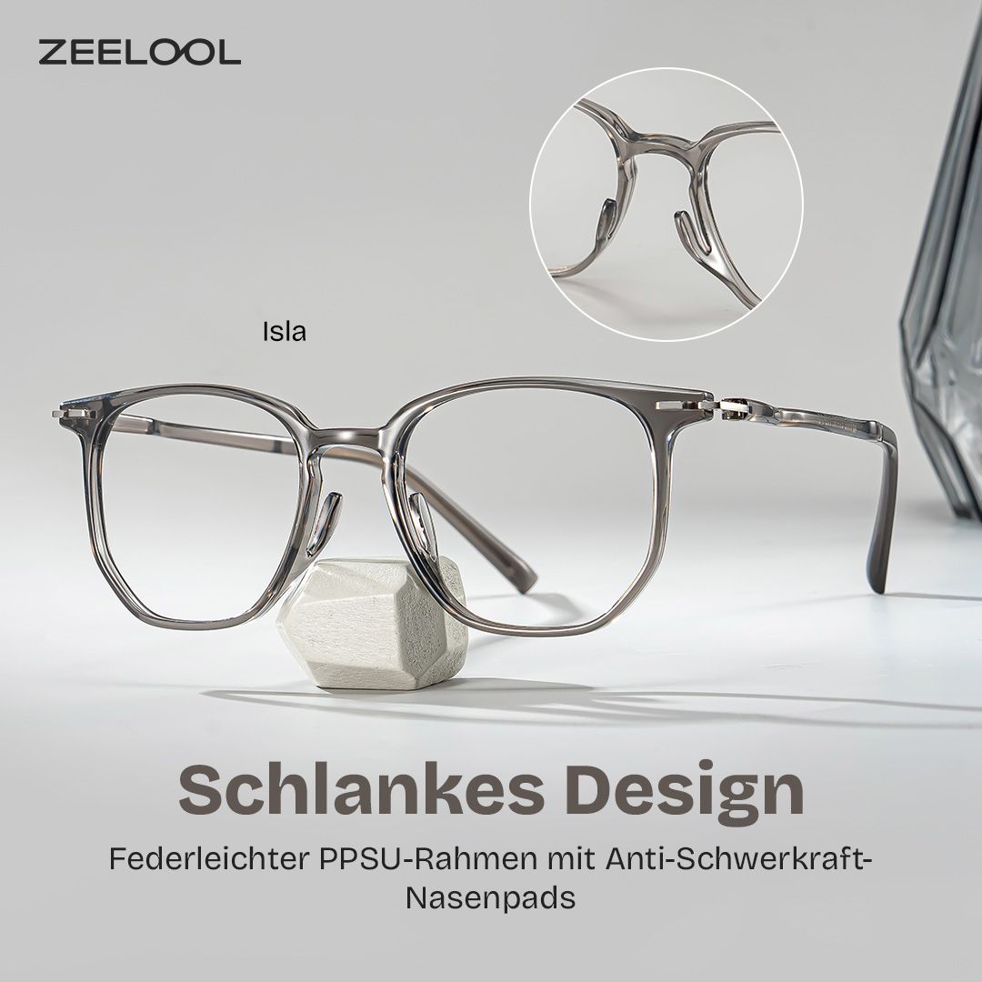 Isla Grau Geometrisch Brille0