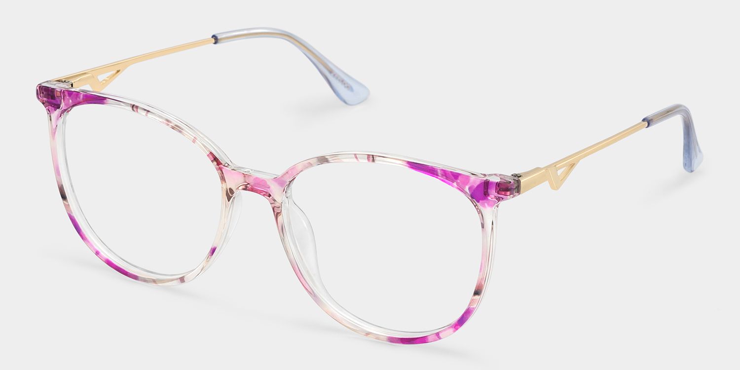 Babbage Lila Rund Brille4