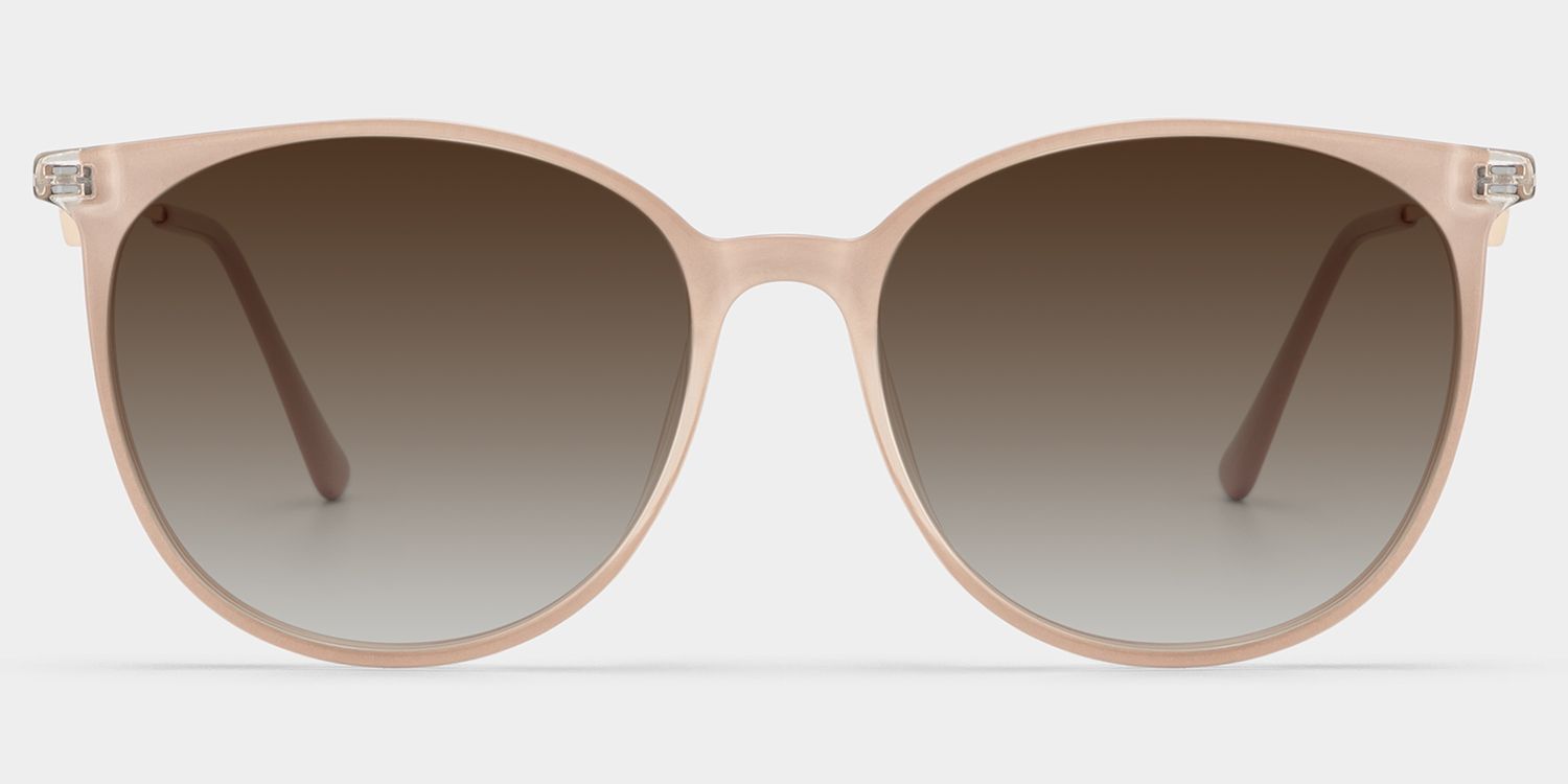 Babbage Hellbraun Round Sonnenbrille, die Dein Gesicht umrahmen | ZEELOOL0
